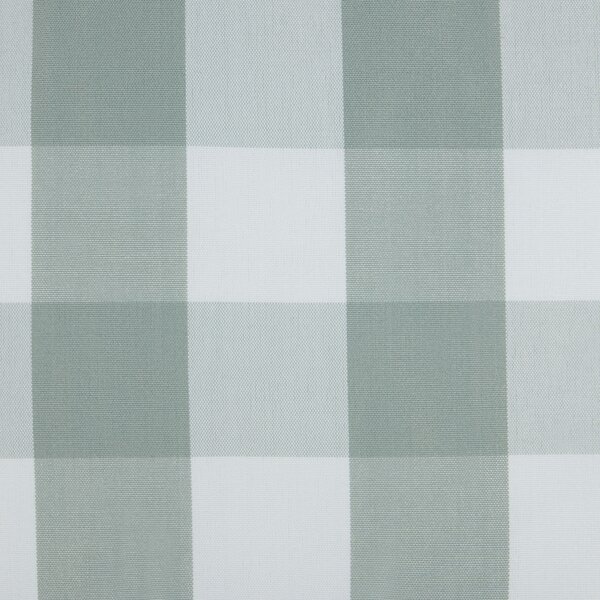 Sada 2 dekoratívnych vankúšov mätová zelená tkanina 40 x 60 cm károvaný vzor štýl chaty textil doplnky