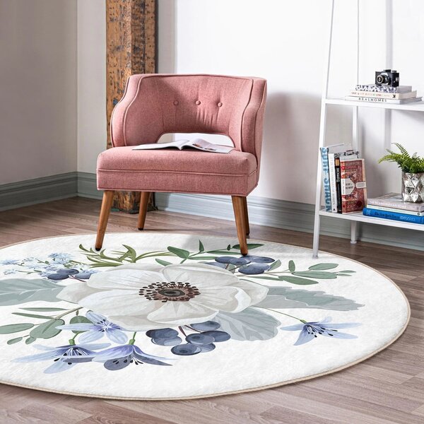 Prateľný okrúhly koberec vhodný pre robotické vysávače ø 80 cm Comfort – Mila Home