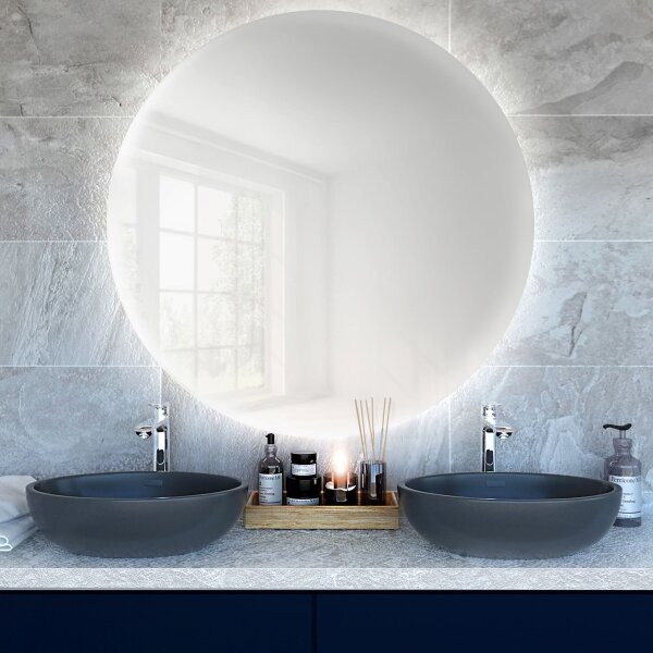 Baltica Design - LED kúpeľňové zrkadlo s podsvietením BRIGHT 15W/230V 6500K priemer 60 cm IP65
