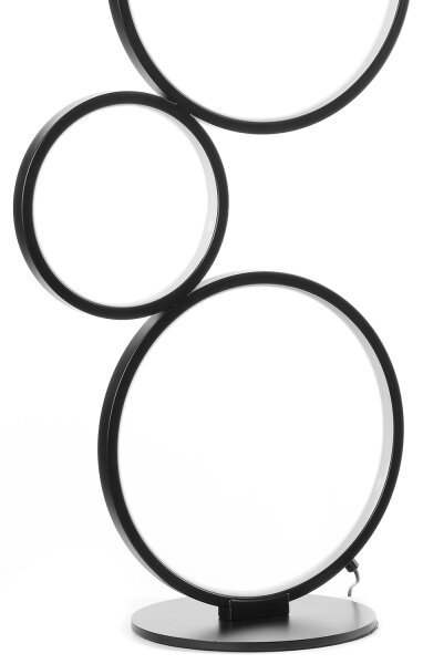 ONLI - LED stojacia lampa RINGS LED/58W/230V 4000K čierna