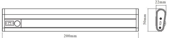 Osram - LED svietidlo pod linku s čidlom MOBILE LED/1W/3,7V 1800 mAh