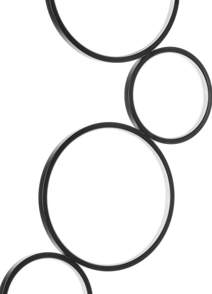 ONLI - LED stojacia lampa RINGS LED/58W/230V 4000K čierna
