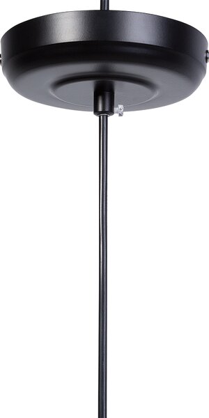 Závesná lampa na strop čierna kovové drôtené tienidlo industriálny moderný štýl obývačka spálňa