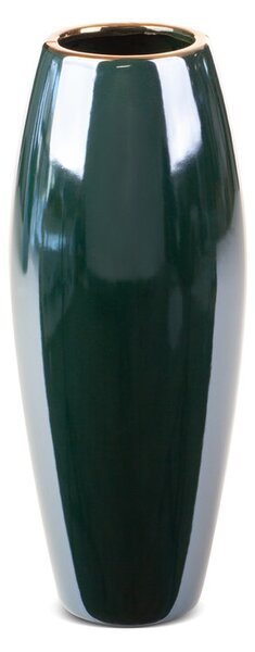 VÁZA AMORA2 12X30 CM ZELENÁ