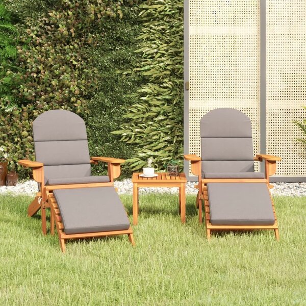 Maison Exclusive - 3-dielna záhradná sedacia súprava Adirondack akáciový masív