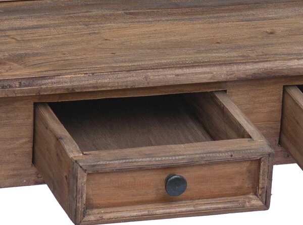 Maison Exclusive – písací stôl so zásuvkami 90 x 50 x 101 cm z masívneho starého dreva