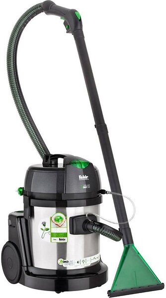 Fakir Deluxe 9800s, 2200 W, Cylindrový vysávač, Suché a mokré, 22 L, Čierna, Strieborná
