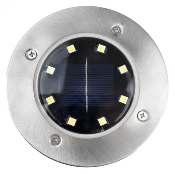 LED solárne záhradné svietidlo IP44 Diskové solárne svietidlá