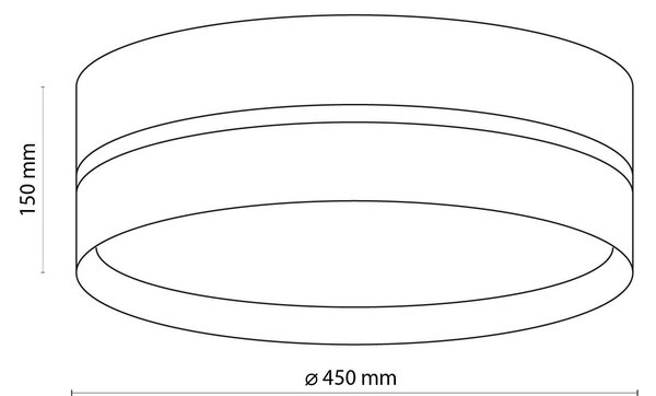 Prisadené svietidlo TK 6548 BOHO čierná