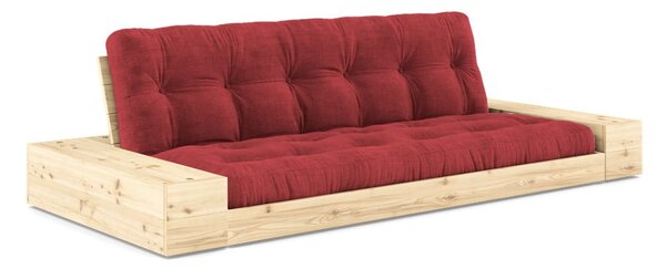 Červená menčestrová rozkladacia pohovka 244 cm Base – Karup Design