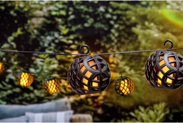 LED Solárna reťaz 3,8m 8xLED/1,2V