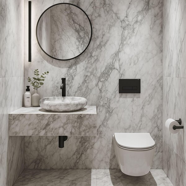 Umývadlo na dosku Rea ROXY C Stone Light Grey