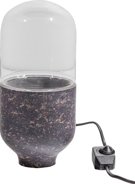 Stolná lampa ASEL 1xE27/25W/230V mramor šedá/hnedá