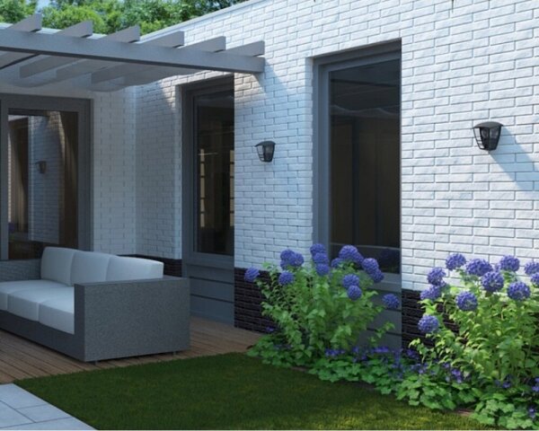 Philips 15387/30/16 - Vonkajšie nástenné svietidlo MYGARDEN CREEK 1xE27/60W/230V