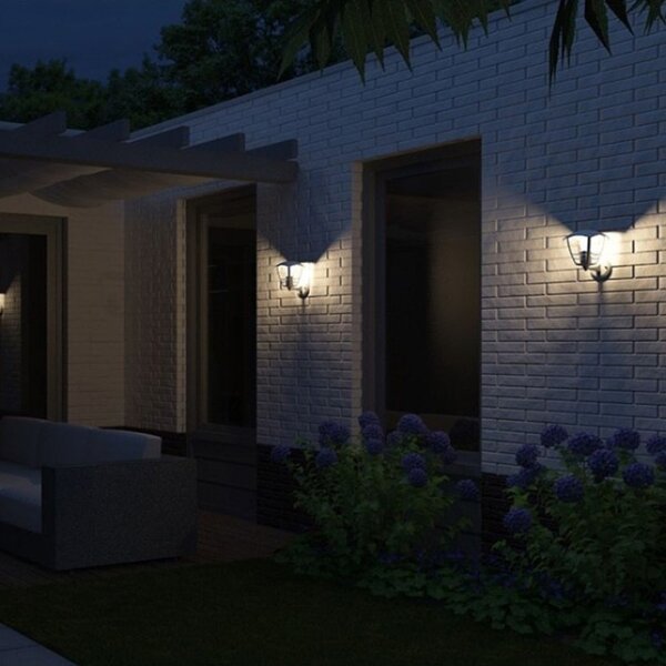 Philips 15380/31/16 - Vonkajšie nástenné svietidlo MYGARDEN CREEK E27/60W/230V