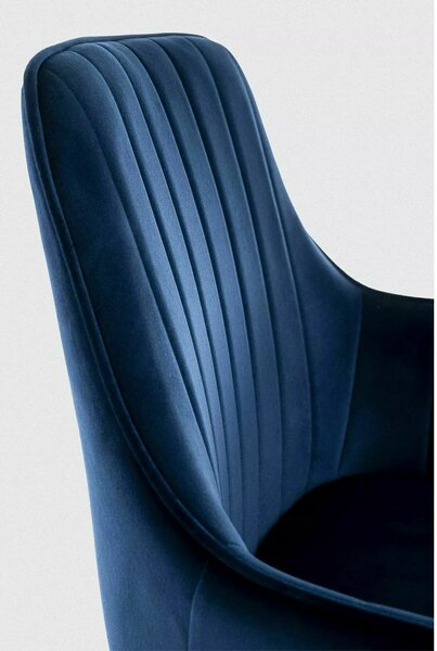 Signal APPLE VELVET kreslo, BLUVEL 86/nohy čierny mat