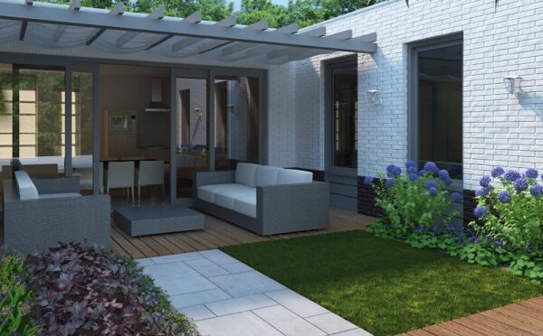 Philips 15388/31/16 - Vonkajšie nástenné svietidlo s čidlom MYGARDEN CREEK 1xE27/60W/230V