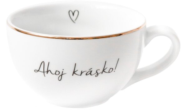 Porcelánový hrnček Ahoj krásko 300 ml - CZ