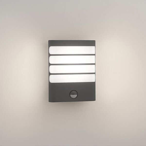 Philips 17274/93/16-LED Vonkajšie svietidlo s pohybovým senzorom RACCOON LED/3W/230V IP44