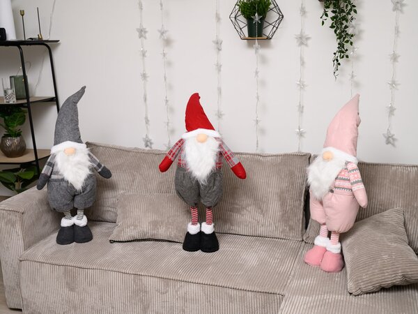 Dekoratívny trpaslík GNOME 90 cm, ružový