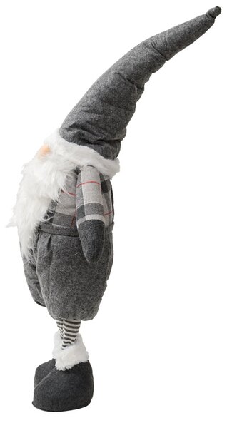 Dekoratívny trpaslík GNOME 90 cm, sivý
