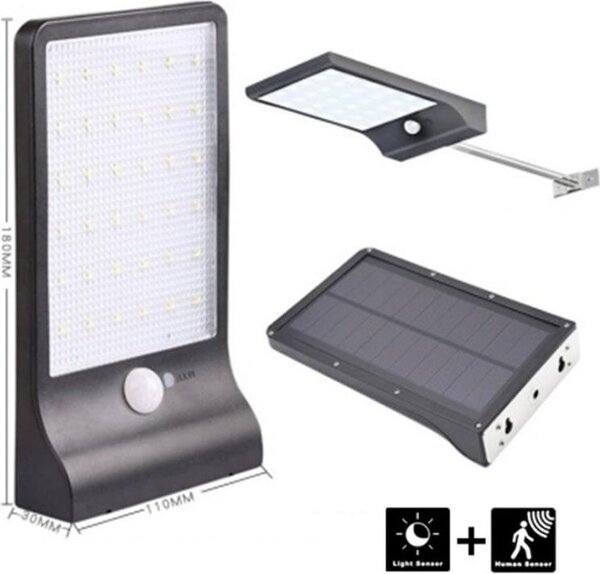LED solárna lampa 5,5 V 2,5 W 3,7 V 2000 mAh
