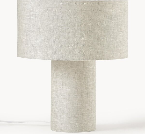 Ľanová stolová lampa Ron