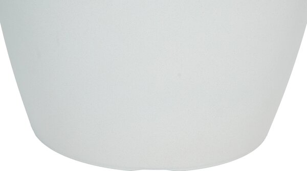 Kvetináč krémová biela polyresin 56 x 51 cm okrúhly tvar moderný štýl interiér exteriér záhrada
