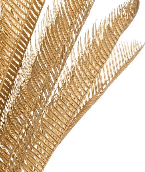 Umelá rastlina v kvetináči zlatá syntetický materiál 70 cm dekoratívna palma do interiéru