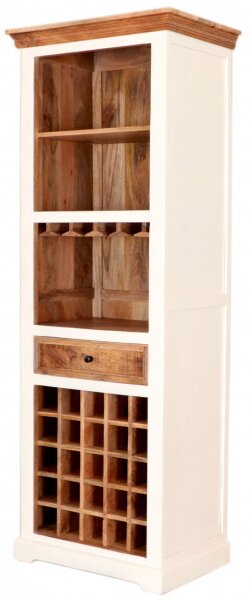 Barová skriňa Agni 70x190x45 indický masív mango