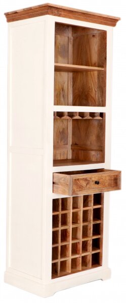Barová skriňa Agni 70x190x45 indický masív mango