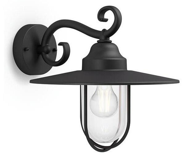 Philips Massive 16270/30/PN -Vonkajšie nástenné svietidlo 1xE27/60W/230V IP44