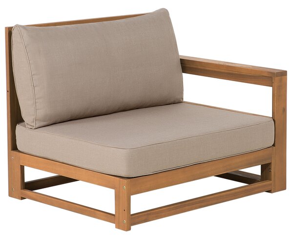 Sada 2 poťahov na záhradné vankúše sivobéžová polyester odolnosť voči UV žiareniu na 1-miestne sedadlo minimalistický štýl záhrada exteriér