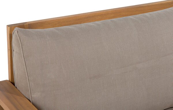 Sada 2 poťahov na záhradné vankúše sivobéžová polyester odolnosť voči UV žiareniu na 1-miestne sedadlo minimalistický štýl záhrada exteriér