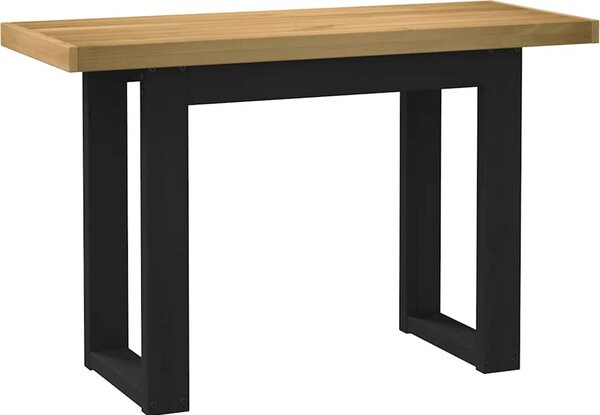 Maison Exclusive - písací stôl NOAIN s nohami v tvare U 120x50x75 cm masívne drevo borovica