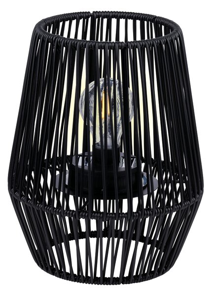 Arti Casa Solárna stolová lampa Čierne solárne záhradné svetlo s teplým bielym svetlom - doba svietenia až 8 hodín - vodotesnosť IP44 - 20 x 20 x 25 cm