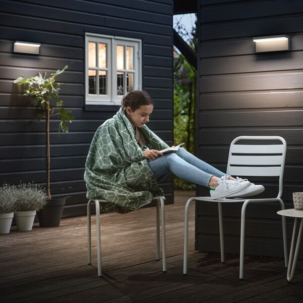 Philips 16483/93/P0 - LED vonkajšie nástenné svietidlo BUSTAN 2xLED/4,5W IP44