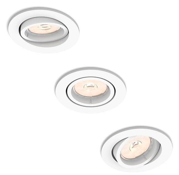 Philips 50183/31/PN - SADA 3x Podhľadové svietidlo ENNEPER 1xGU10/5,5W/230V