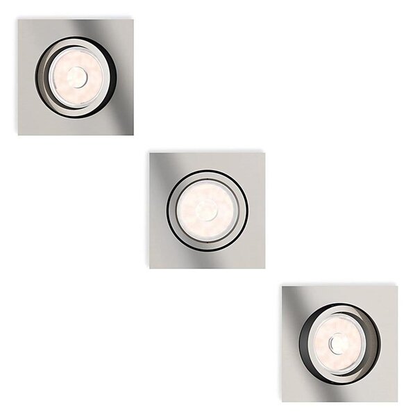Philips 50403/17/PN - SADA 3x Podhľadové svietidlo DONEGAL 1xGU10/5,5W/230V