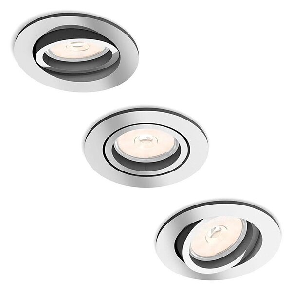 Philips 50393/11/PN - SADA 3x Podhľadové svietidlo DONEGAL 1xGU10/5,5W/230V
