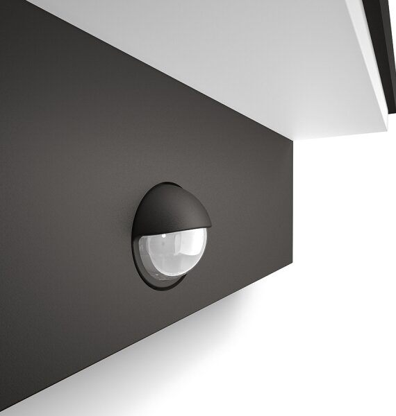 Philips 16484/93/P3 - LED Vonkajšie svietidlo so senzorom BUSTAN 2xLED/4,5W IP44