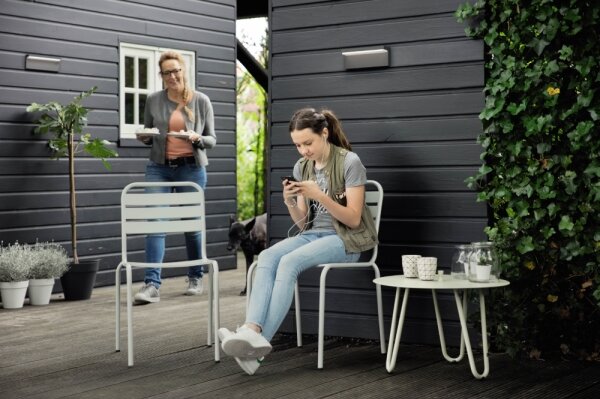 Philips 16483/93/P3 - LED Vonkajšie nástenné svietidlo BUSTAN 2xLED/4,5W IP44
