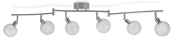 Philips 50161/11/PN - Bodové svietidlo MYLIVING NET 6xG9/28W/230V