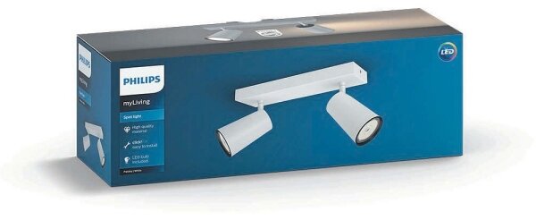Philips 50572/31/PN - LED Bodové svietidlo MYLIVING PAISLEY 2xGU10/5,5W/230V
