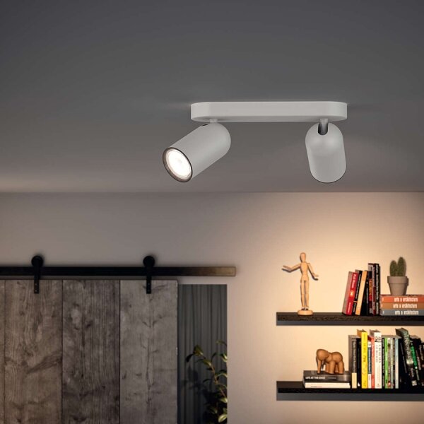 Philips 50582/31/PN - Bodové svietidlo MYLIVING PONGEE 2xGU10/5,5W/230V