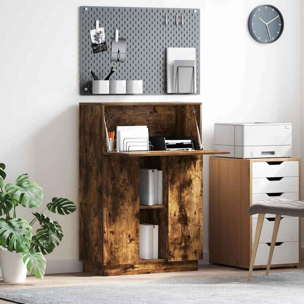 Maison Exclusive – písací stôl, dymová dubová drevná doska