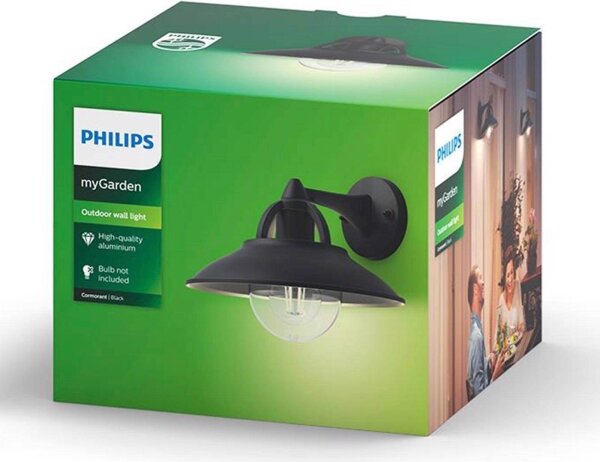 Philips 17381/30/PN - Vonkajšie nástenné svietidlo COMORANT 1xE27/42W/230V IP44