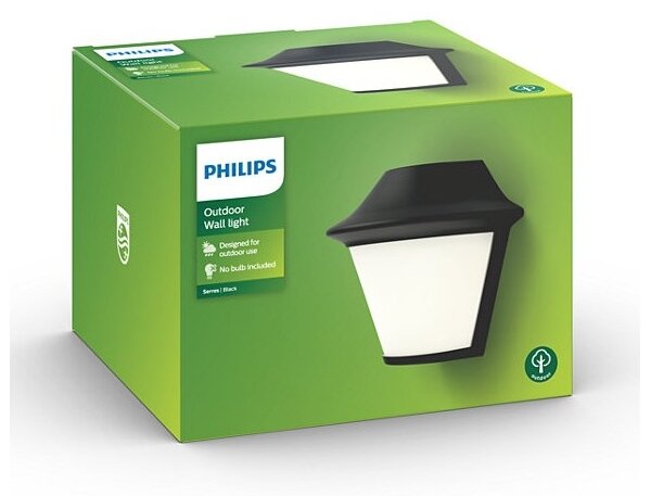 Philips Massive 17389/30/PN - Vonkajšie nástenné svietidlo 1xE27/42W/230V IP44