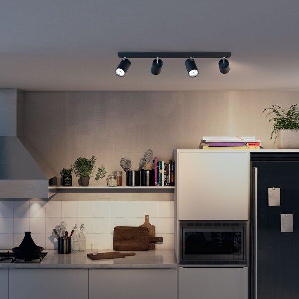 Philips 50594/30/PN - Bodové svietidlo MYLIVING KOSIPO 4xGU10/5,5W/230V