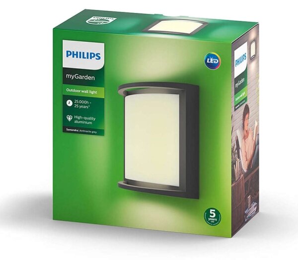 Philips 17391/93/P0 - LED Vonkajšie nástenné svietidlo SAMONDRA LED/12W IP44